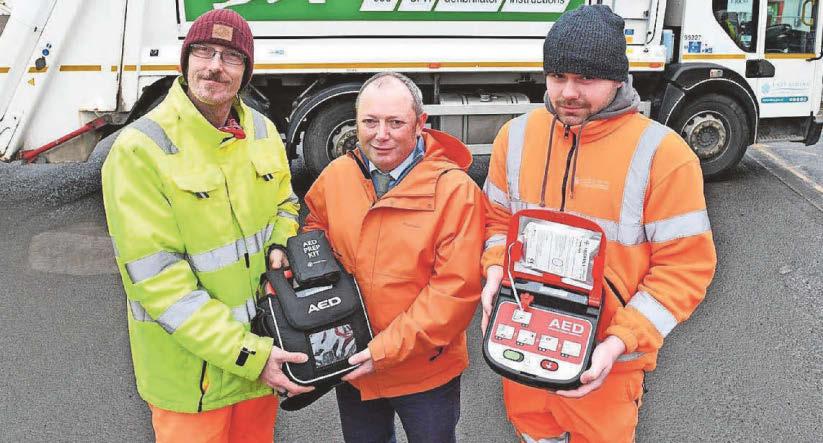 Defibrillators fitted to East Riding bin lorries in UK first