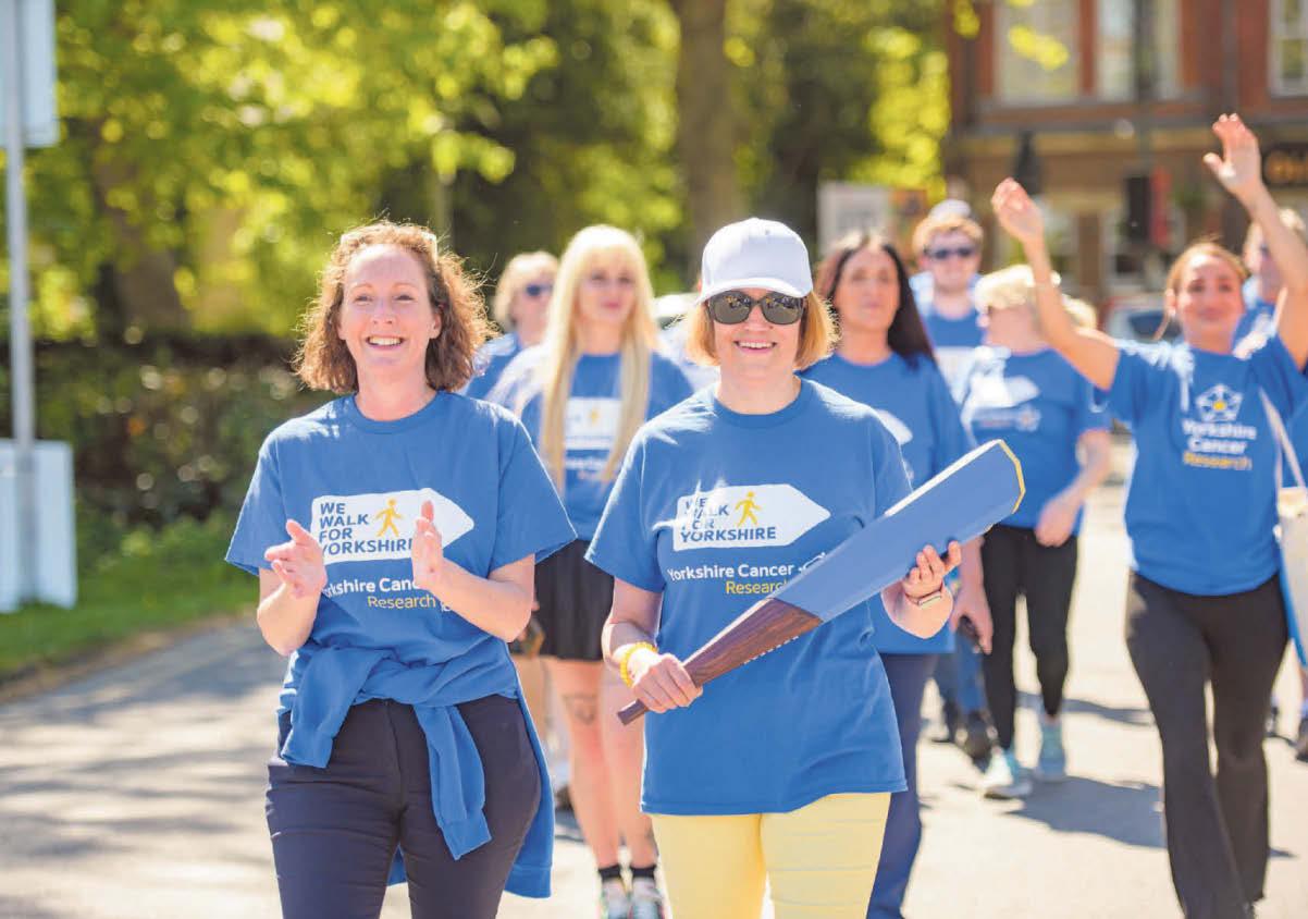 Cancer patients step out on mammoth charity walk
