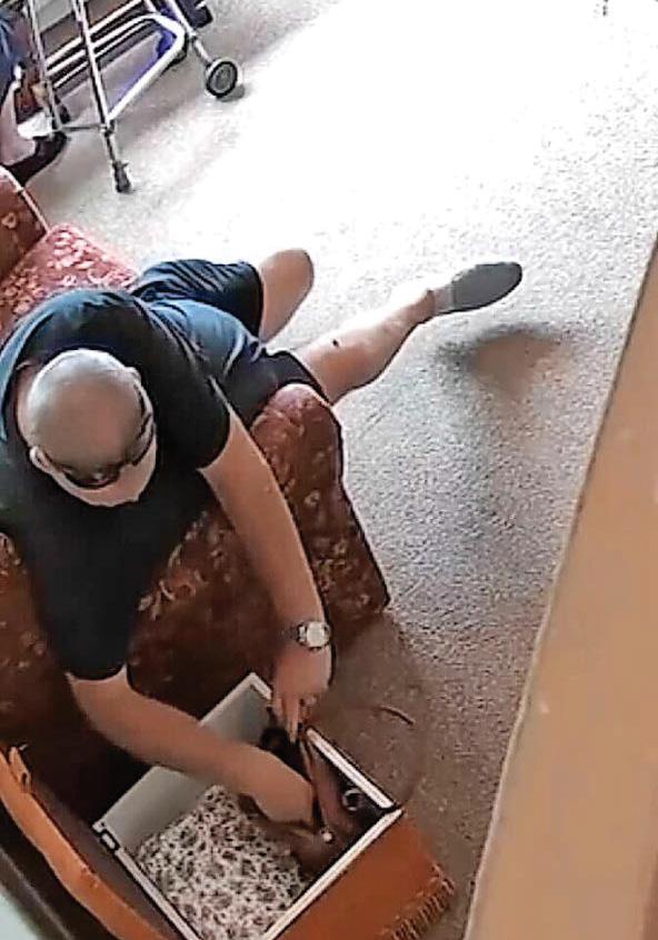 CCTV footage showed hospital driver helping himself to contents of 94-year-old's purse