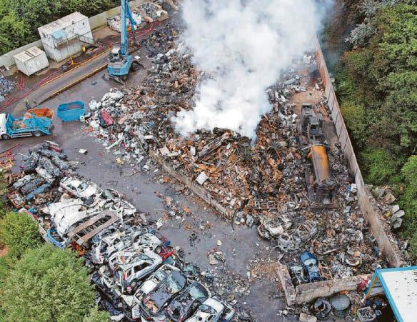 Recycling site fire caused £79k worth of damage, polluted land and killed fish