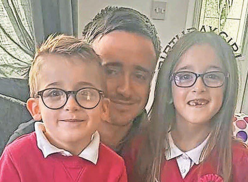 Dad saves sleeping kids as fire guts home