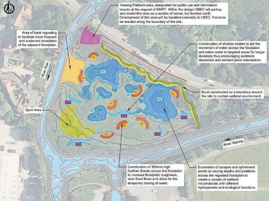 Wetlands with viewing platform planned