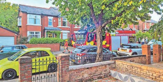 Arson probe after blaze at common