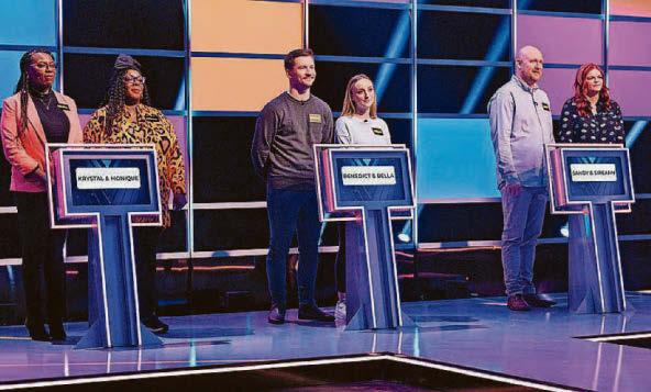 It's part quiz and part relationship test... we saw a few domestics!