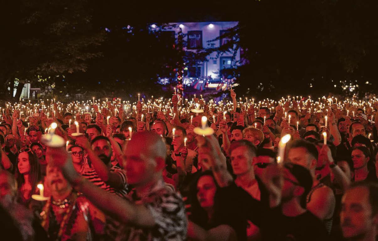 Vigil's poignant end to Pride