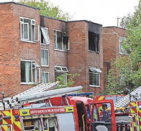 Block ravaged by fire