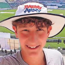 Cricket fan Tommy down but not out after crash