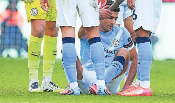 Still no return date for Rodri as star midfielder's injury nightmare goes on