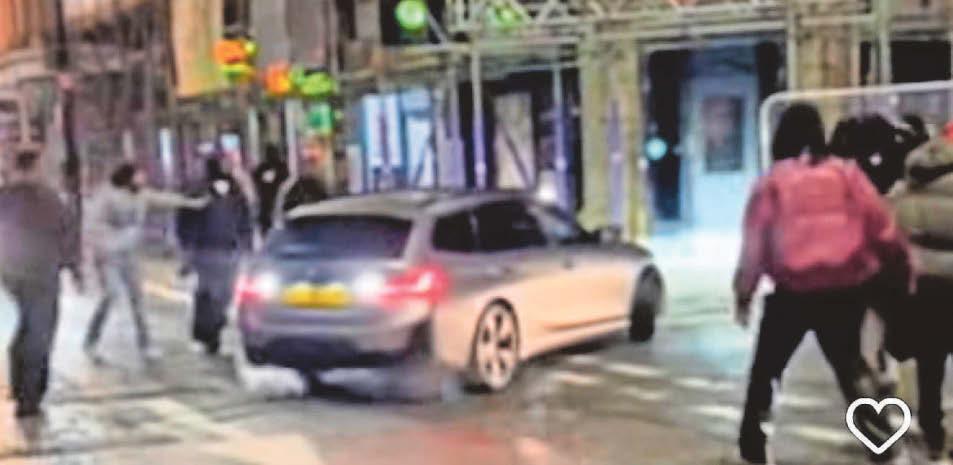Horror as car is 'driven at pedestrians'