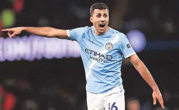Rodri giving midfield more solid platform