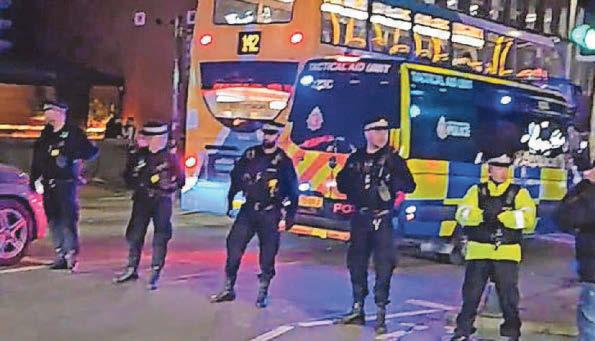 'Hooligans' for protest