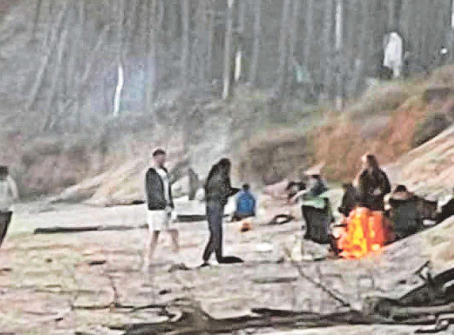 Locals left terrified as famous beauty spot becomes overrun with campers lighting fires
