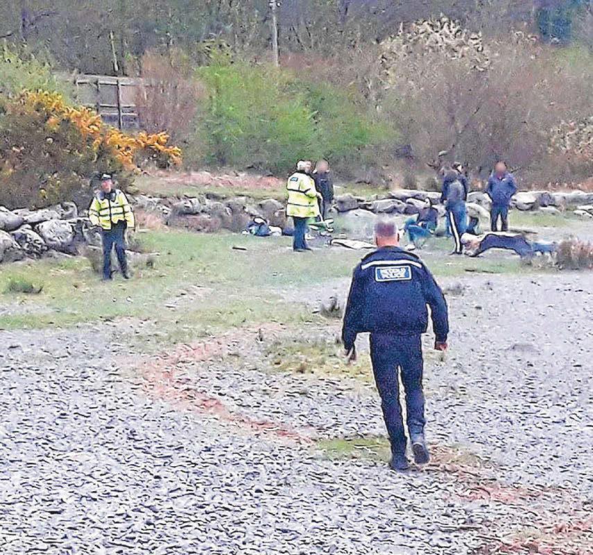 Police called in as camp fires lit at beauty spot