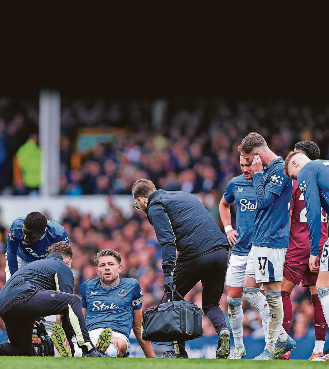 Tarkowski has played last game at Goodison as injury forces lay-off