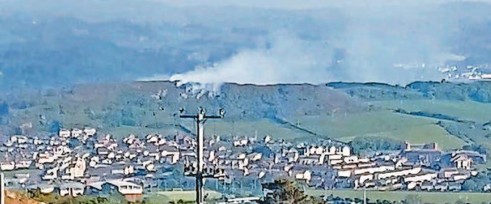 HILL FIRE BREAKS OUT NEAR TO RESORT