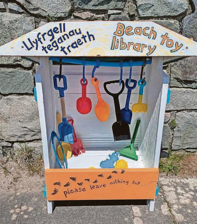 Buckets of kindness at beach toy library
