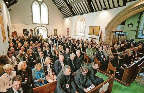 Mike Peters mourners cry, laugh and cheer at moving celebration of his amazing life
