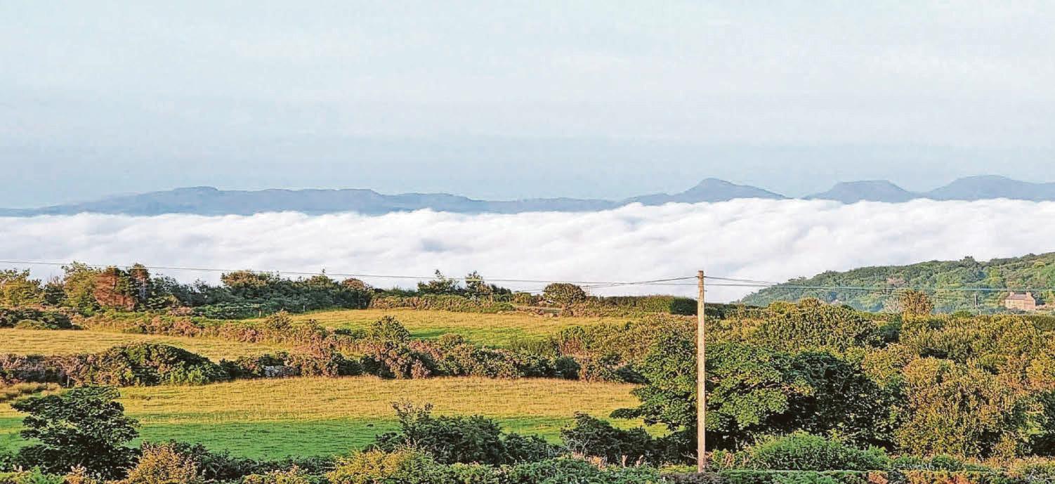 'Definitely eerie' as white wall 'sea fret' rolls in