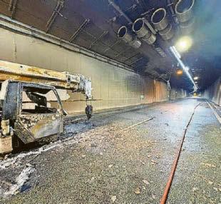 Speed restriction imposed after tunnel fire now lifted