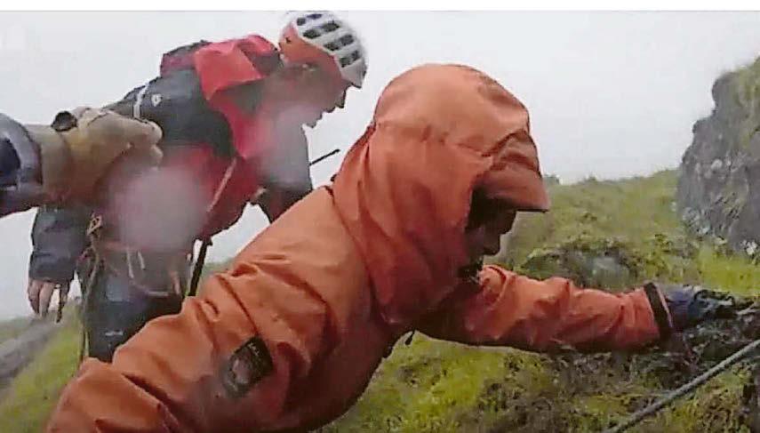 'She was 10 feet from death': dramatic Yr Wyddfa rescue recalled