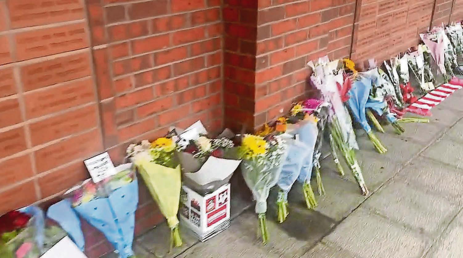 HOST OF FLORAL TRIBUTES TO JOEY JONES AT RACECOURSE