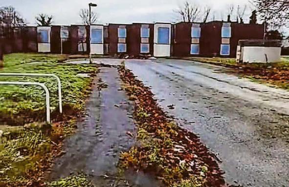 Abandoned council estate left to decay