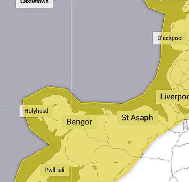 Met Office 24-hour warning of winds with Storm Floris