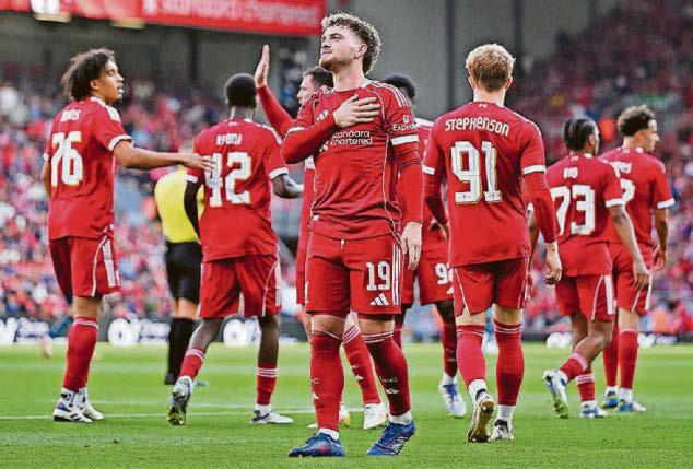 Ngumoha makes an instant impact on Anfield crowd
