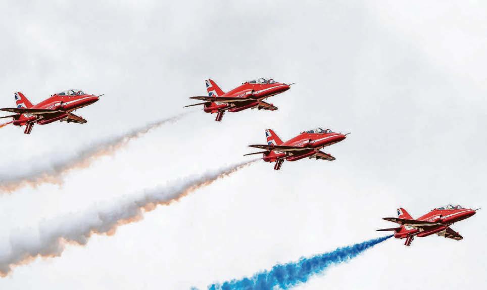 WHERE AND WHEN YOU MAY SEE RED ARROWS FLYING OVER NORTH WALES