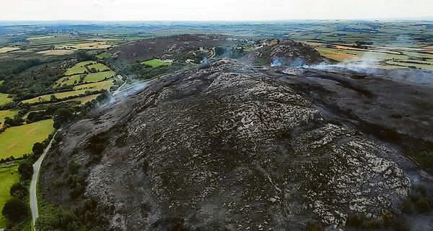 Devastation after crews tackle major hillside fire