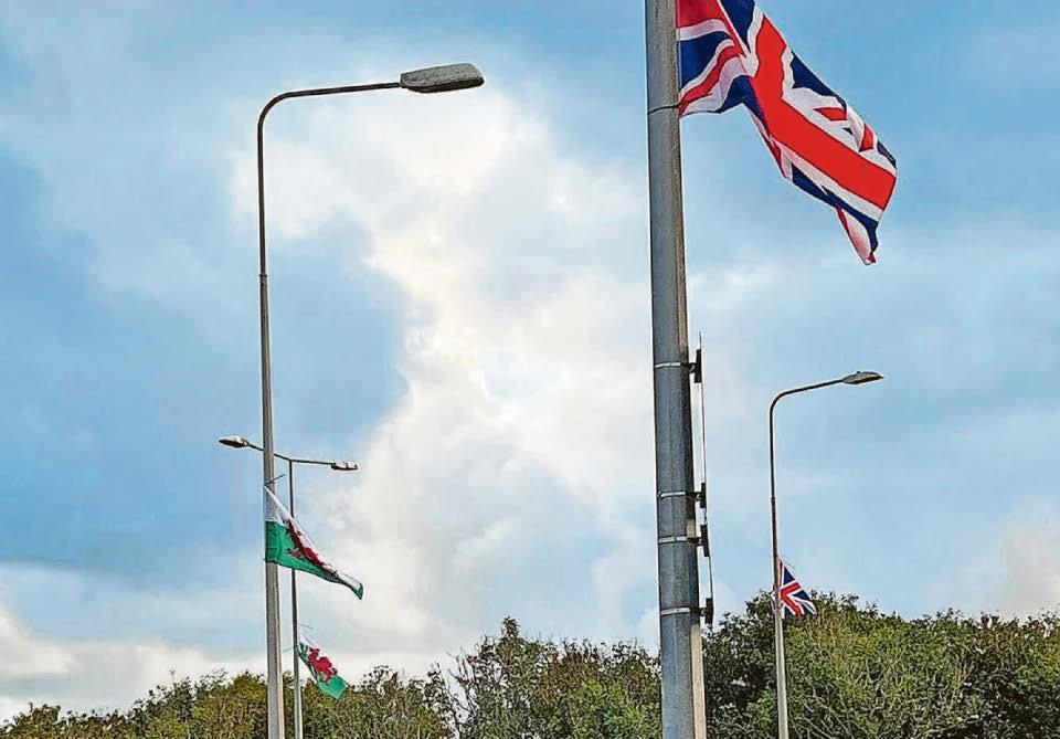Backlash as Welsh flags removed ... along with the Union ones