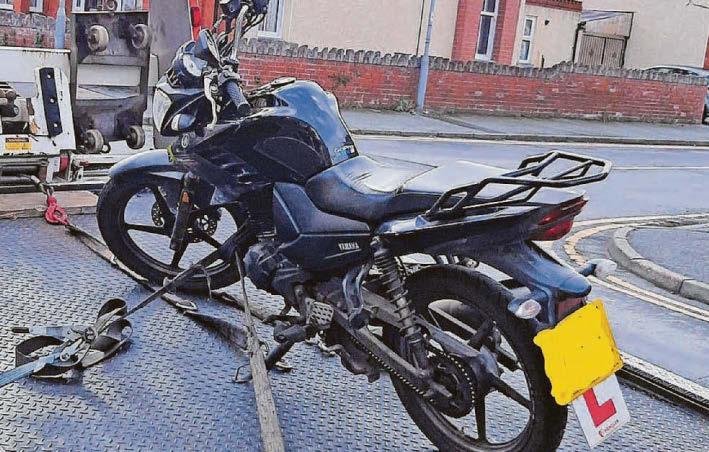 Biker's beep led to police checks and his machine seized