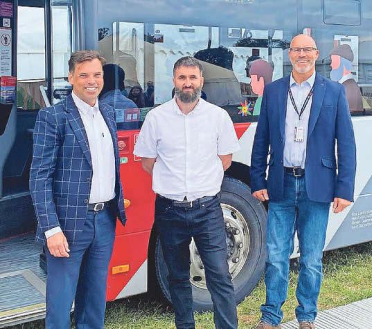 All aboard ... new bus service hits the road