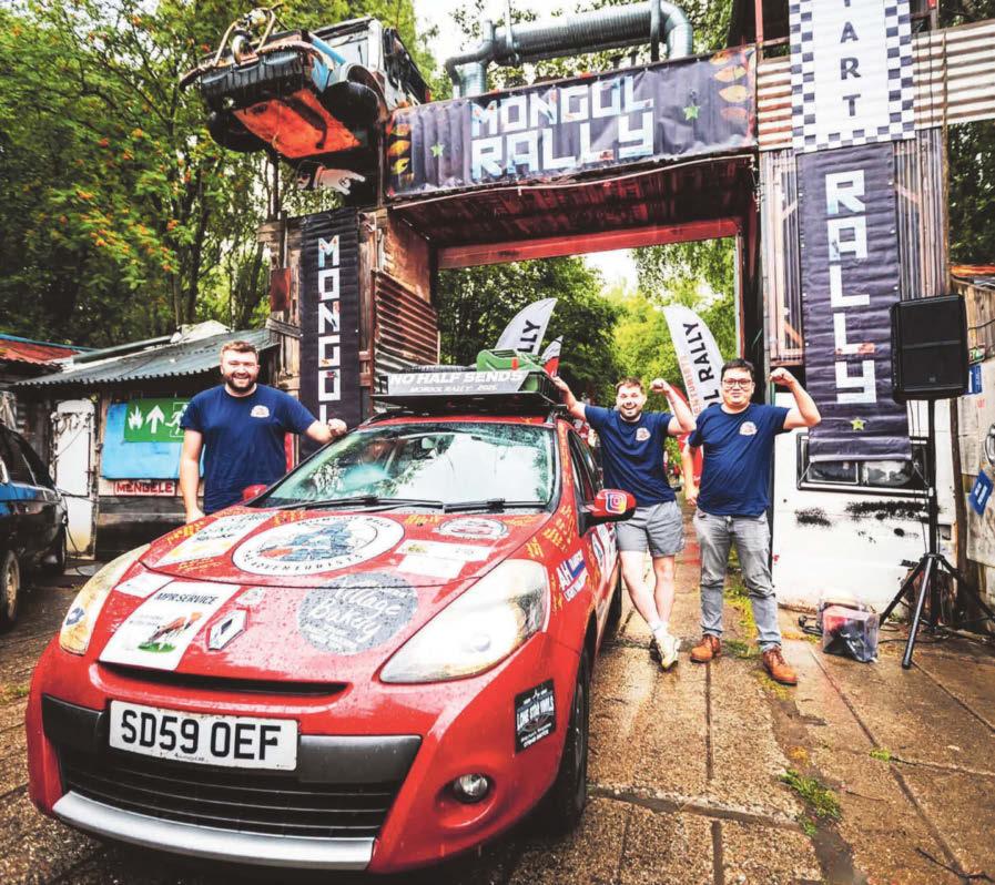 BAKERY WORKER AND PALS CONQUER 7,450-MI RALLY IN BATTERED CLIO