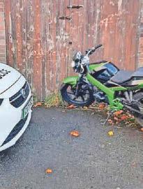 Motorbike seized as rider seen smoking