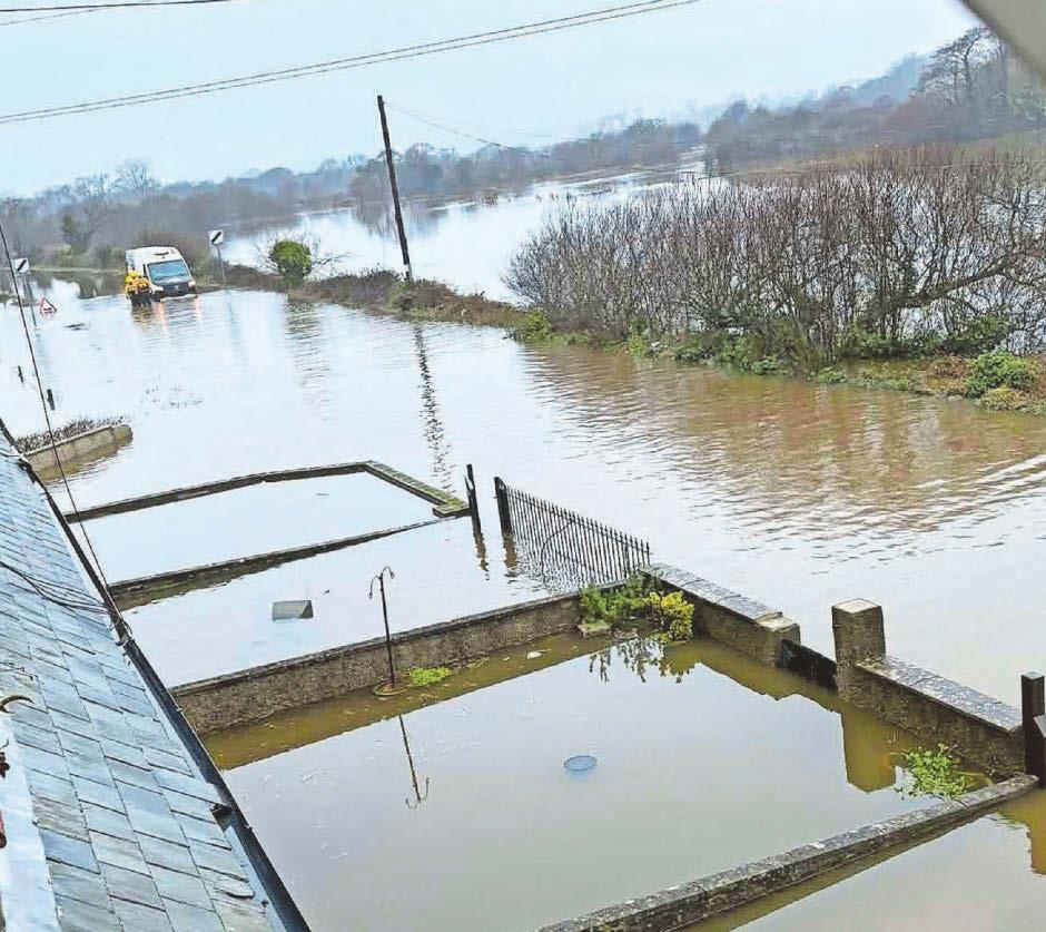 DELIVERY DRIVER RESCUED IN FLOOD UNDER FIRE
