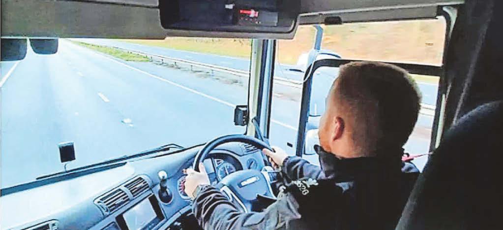 Driver on facetime call had foot on dashboard