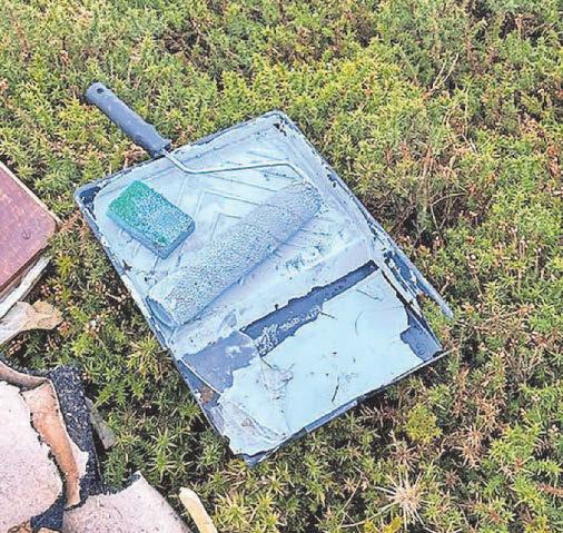 Anger as smashed-up caravan found dumped at N.Wales beauty spot