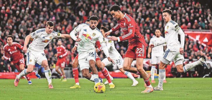 Winning streak ends as Slot's team finds no way through Leeds defence