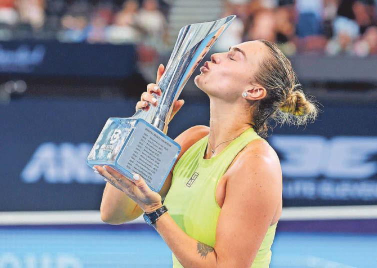 Sabalenka keeps hold of her Brisbane title