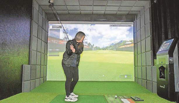 WAREHOUSE TRANSFORMED INTO INDOOR GOLF FACILITY