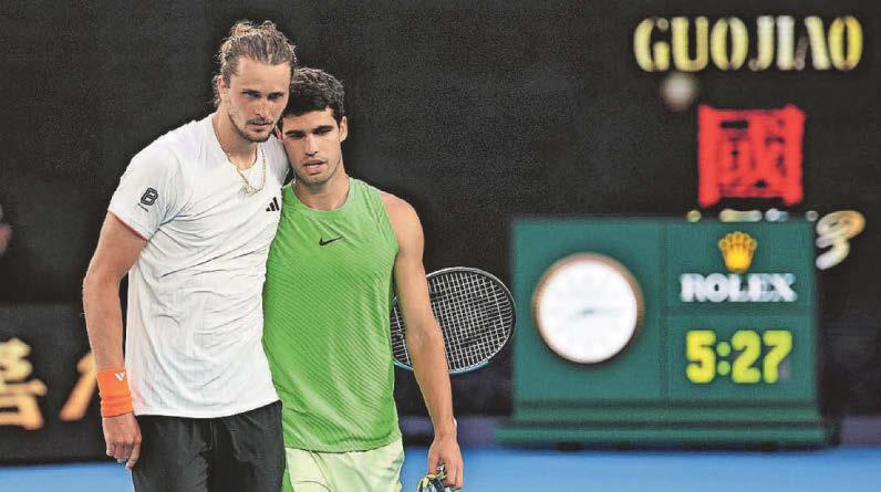 Alcaraz dishes out harsh treatment