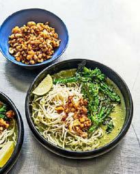 COCONUT, BASIL AND BROCCOLI NOODLE BROTH (Serves 2)