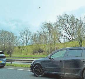 Casualty flown to hospital as A55 closed both ways