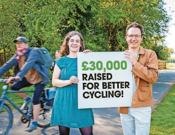 Cycling charity's match-funding push raises amazing £30,000