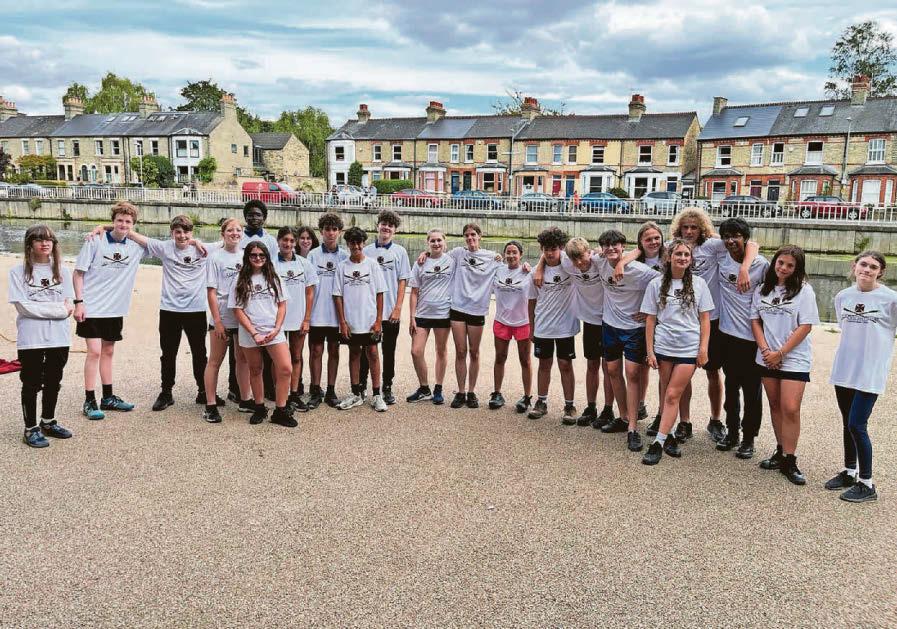 Students given the chance to try rowing on the River Cam