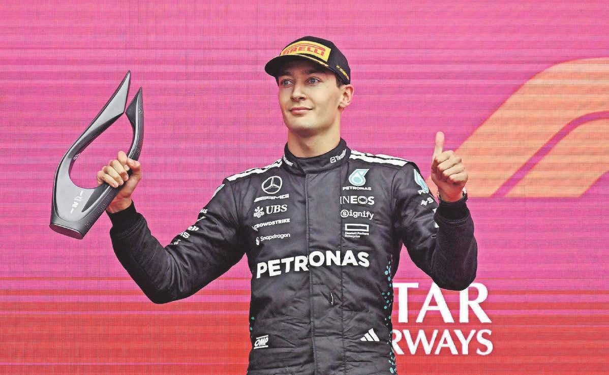 Wisbech's Russell overcomes illness to finish second in Baku