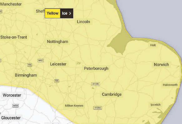 After all the wet weather... forecasters warning of icy surfaces