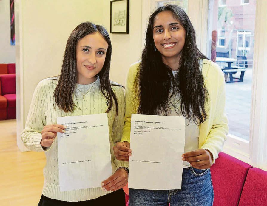 Pupils celebrate some outstanding IB results