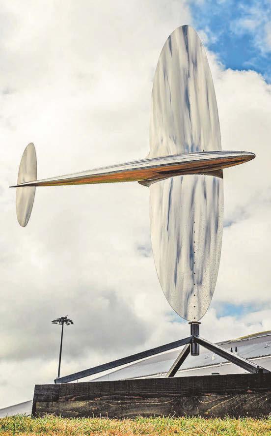 Spitfire-inspired artwork salutes aviation heritage
